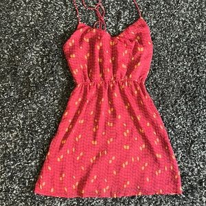 Red Roxy Halter Dress size medium